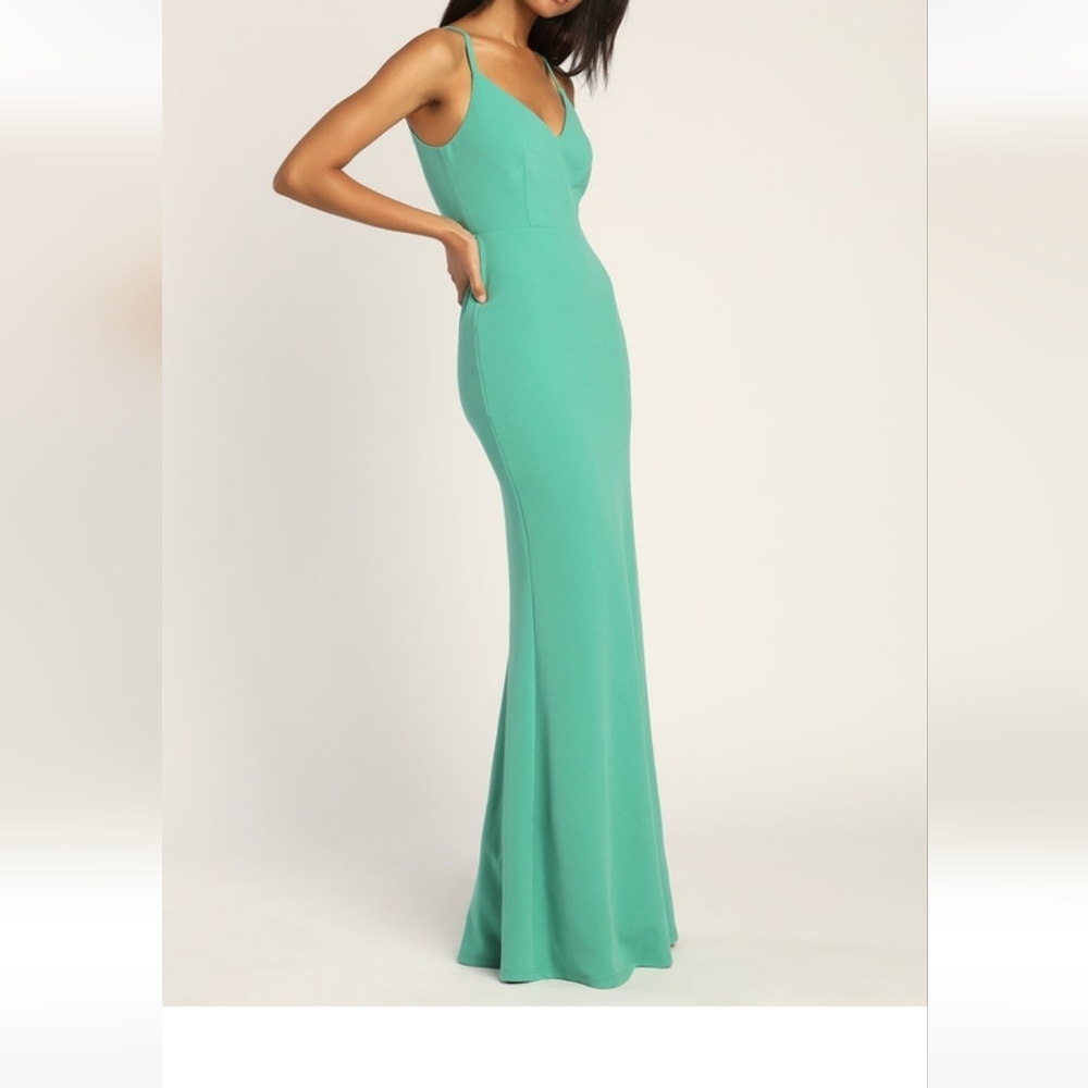 Lulus teal mermaid dress